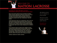 Tablet Screenshot of nationlacrosse.com